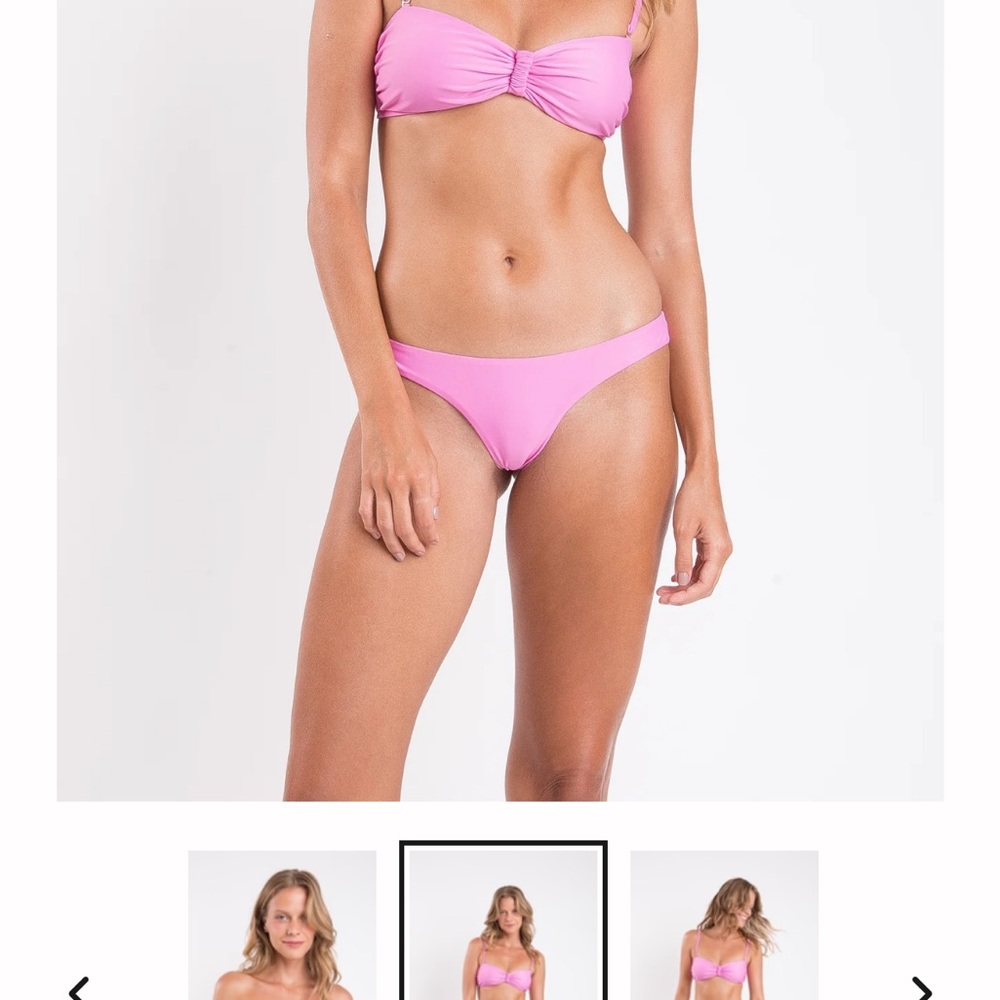 Blue Bandeau Bikini Set rio del sol crispy